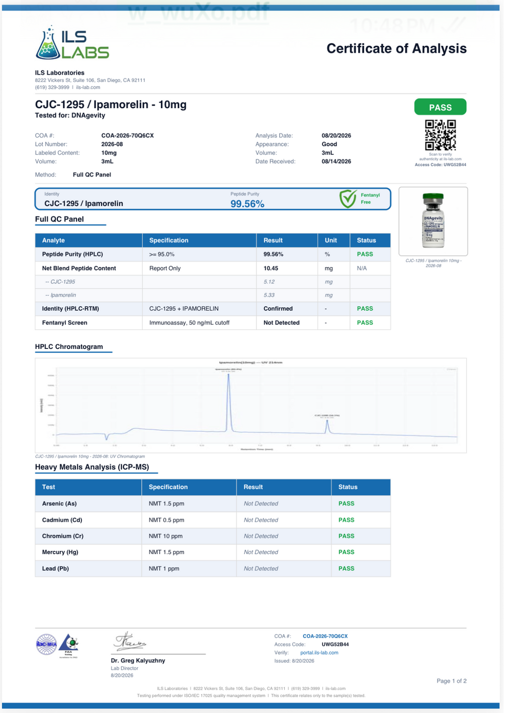 CJC 1295 without DAC + Ipamorelin